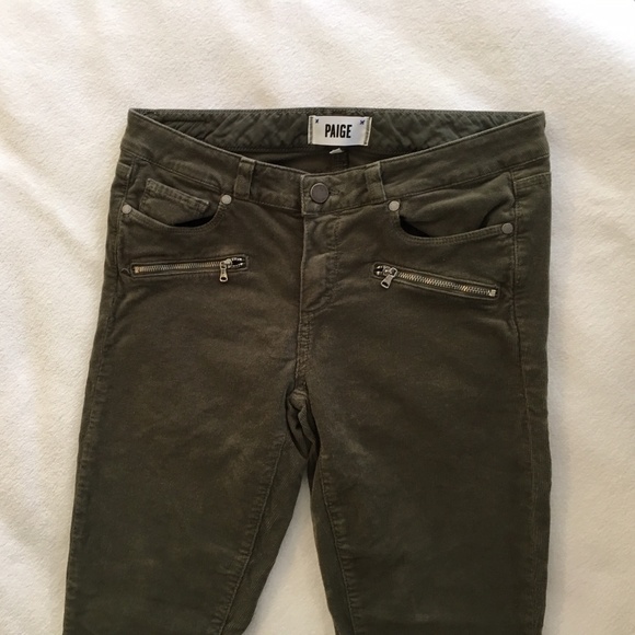 Paige skinny ankle zip corduroy pants - Picture 4 of 8